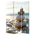 Screens Screen Door - 1" x 48" x 72" Multi-Color, Wood, Canvas, Spa - Screen HomeRoots