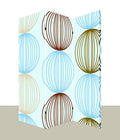 Screens Screen Door - 1" x 48" x 72" Multi-Color, Wood, Canvas, Sphere - Screen HomeRoots