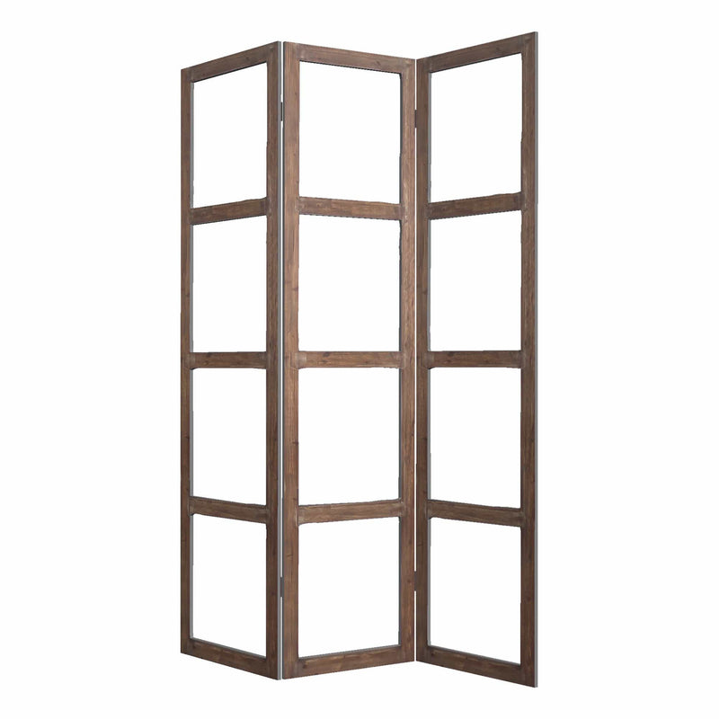 Screens Screen Door - 1" x 63" x 84" Brown, Wood, Glass - Screen HomeRoots