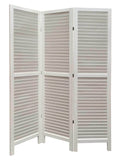 Screens White Screen - 1" x 48" x 67" White, Wood, Shutter - Screen HomeRoots