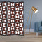 Screens White Screen - 1" x 59" x 84" Brown & White, Faux-leather - Screen HomeRoots