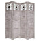 Screens White Screen - 1" x 76" x 84" White, Wood- Screen HomeRoots
