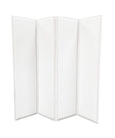 Screens White Screen - 1" x 84" x 84" White, Faux-leather - Screen HomeRoots