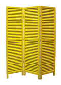 Screens Wood Screen Doors - 1" x 48" x 67" Yellow, Wood, Shutter - Screen HomeRoots