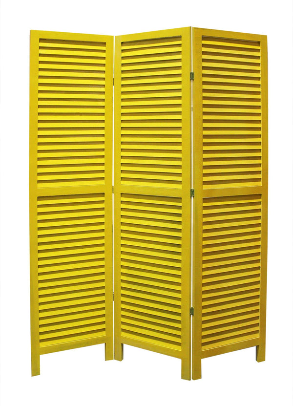 Screens Wood Screen Doors - 1" x 48" x 67" Yellow, Wood, Shutter - Screen HomeRoots