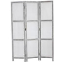 Screens Wood Screen Doors - 1" x 53" x 67" Gray, Wood Breezer, Mesh - Screen HomeRoots