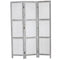 Screens Wood Screen Doors - 1" x 53" x 67" Gray, Wood Breezer, Mesh - Screen HomeRoots