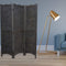 Screens Wood Screen Doors - 1" x 53" x 71" Charcoal, Wood - Screen HomeRoots