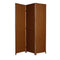 Screens Wood Screen Doors - 1" x 54" x 72" Dark Brown, Wood - 3 Panel Screen HomeRoots