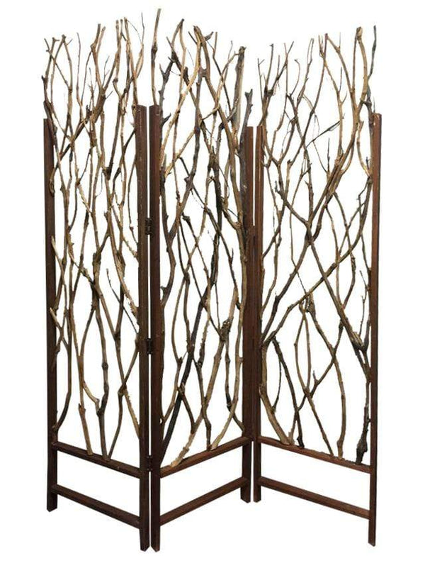 Screens Wood Screen Doors - 1" x 58" x 70" Brown, Wood Tree - Screen HomeRoots