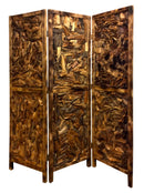 Screens Wood Screen Doors - 1" x 60" x 69" Natural, Wood - 3 panel Screen HomeRoots