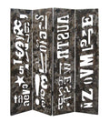 Screens Wood Screen Doors - 1" x 60" x 71" Brown, Distressed Wooden - Screen HomeRoots