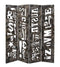 Screens Wood Screen Doors - 1" x 60" x 71" Brown, Distressed Wooden - Screen HomeRoots