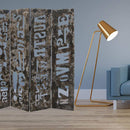 Screens Wood Screen Doors - 1" x 60" x 71" Brown, Distressed Wooden - Screen HomeRoots