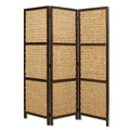 Screens Wood Screen Doors - 1" x 60" x 72" Brown, Braided Rope, Wooden - Screen HomeRoots