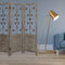 Screens Wood Screen Doors - 1" x 60" x 72" Gray, 3 Panel, Floor, Wood - Screen HomeRoots