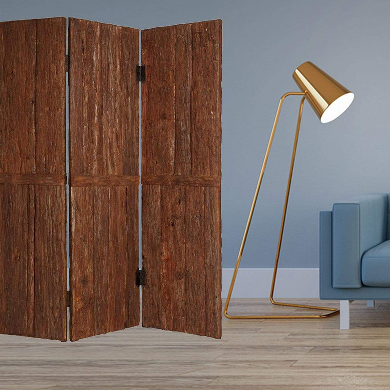 Screens Wood Screen Doors - 1" x 62" x 72" Brown, Wood, Tahoe - Screen HomeRoots