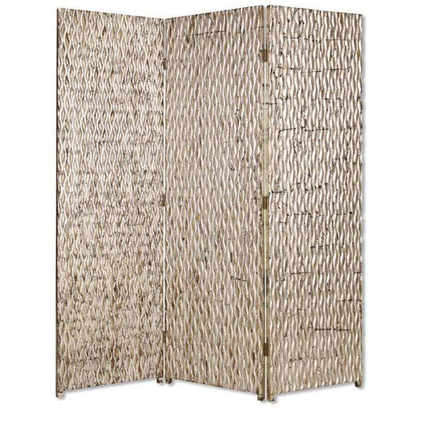 Screens Wood Screen Doors - 1" x 63" x 72" Silver, Wood, 3 Panel - Screen HomeRoots