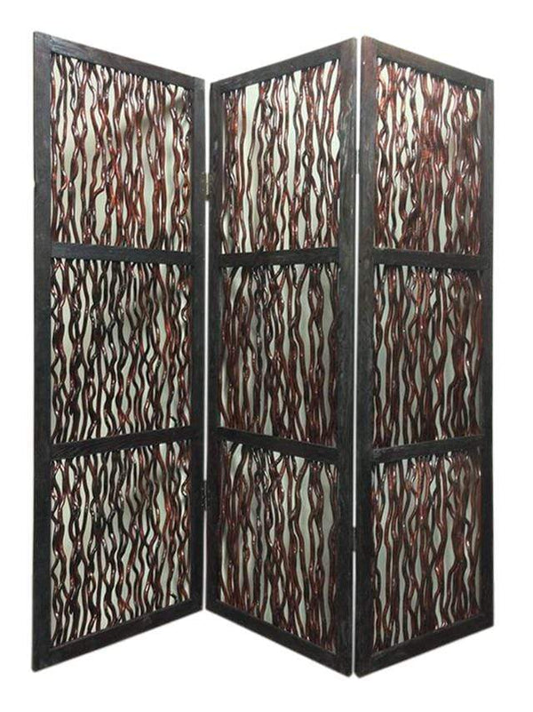 Screens Wood Screen Doors - 1" x 72" x 72" Cherry, Branch Wood - Screen HomeRoots