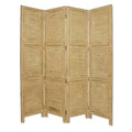 Screens Wood Screen Doors - 1" x 76" x 84" Yellow, Wood- Screen HomeRoots
