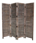 Screens Wood Screen Doors - 1" x 80" x 84" Brown, Wood- Screen HomeRoots