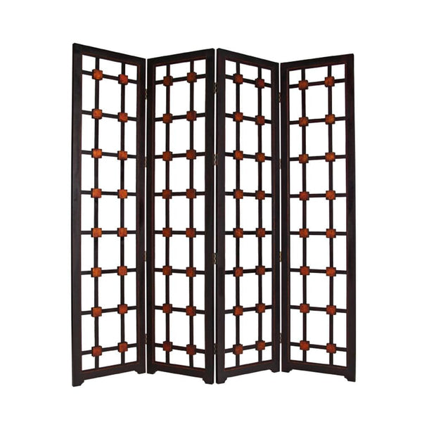 Screens Wood Screen Doors - 1" x 84" x 84" Brown, Wood - Screen HomeRoots