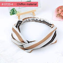 Scrunchies Woman Knotted Turban Hair Accessories for Girls Turban Elastic Hairband Head Wrap Striped  Hair Scrunchies W276 AExp