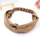 Scrunchies Woman Knotted Turban Hair Accessories for Girls Turban Elastic Hairband Head Wrap Striped  Hair Scrunchies W276 AExp