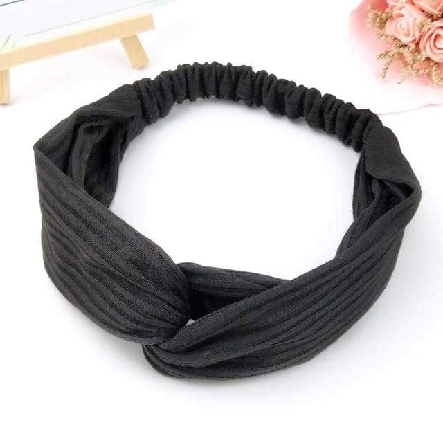 Scrunchies Woman Knotted Turban Hair Accessories for Girls Turban Elastic Hairband Head Wrap Striped  Hair Scrunchies W276 AExp