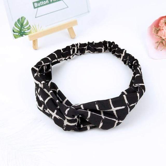 Scrunchies Woman Knotted Turban Hair Accessories for Girls Turban Elastic Hairband Head Wrap Striped  Hair Scrunchies W276 AExp