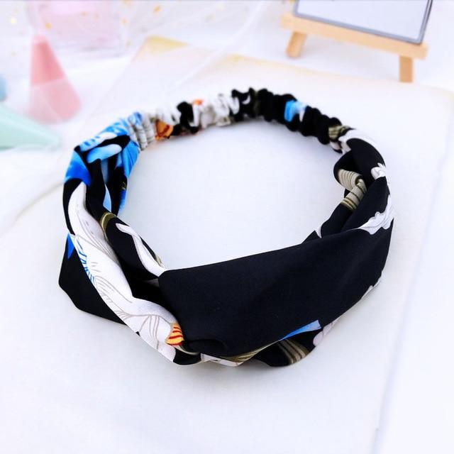 Scrunchies Woman Knotted Turban Hair Accessories for Girls Turban Elastic Hairband Head Wrap Striped  Hair Scrunchies W276 JadeMoghul Inc. 