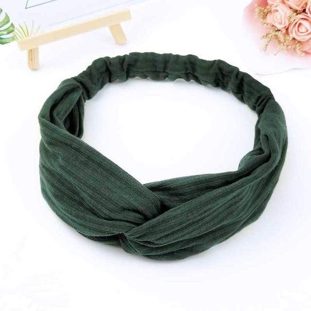 Scrunchies Woman Knotted Turban Hair Accessories for Girls Turban Elastic Hairband Head Wrap Striped  Hair Scrunchies W276 JadeMoghul Inc. 