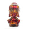 Sculptures Ceramic Sculpture - 7" X 5'.5" X 13" Gold, Copper, Brown Ceramic Buddha Head Decorative Sculpture HomeRoots
