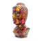 Sculptures Ceramic Sculpture - 7" X 5'.5" X 13" Gold, Copper, Brown Ceramic Buddha Head Decorative Sculpture HomeRoots