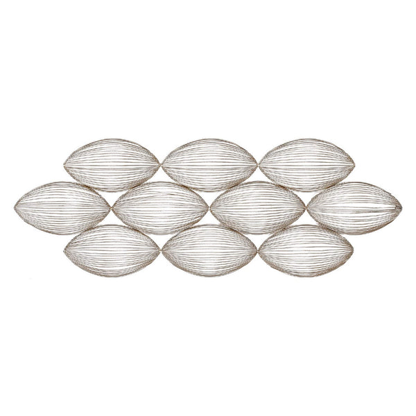 Sculptures Metal Sculpture - 10" X 28" Metal Elegant Sculpture HomeRoots