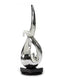 Sculptures Modern Sculpture - 33" Silver Rotatory Sculpture HomeRoots