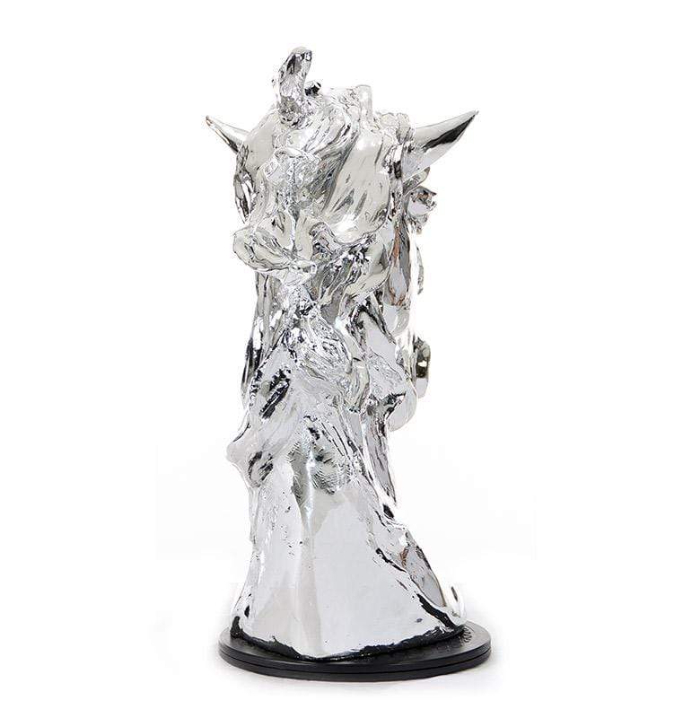 Sculptures Modern Sculpture - Modern Silver Horse Head Sculpture HomeRoots