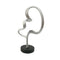 Sculptures Sculptures For Sale - 5'.5" X 10'.5" X 19" Silver Aluminum Curly White Ribbon Sculpture HomeRoots