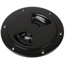 Sea-Dog Quarter-Turn Smooth Deck Plate w-Internal Collar - Black - 5" [336355-1]-Deck Plates-JadeMoghul Inc.