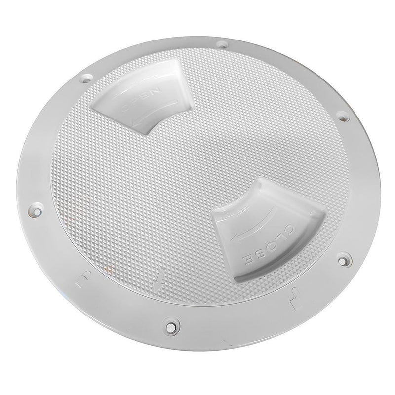 Sea-Dog Textured Quarter Turn Deck Plate - White - 5" [336152-1]-Deck Plates-JadeMoghul Inc.