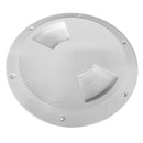 Sea-Dog Textured Quarter Turn Deck Plate - White - 8" [336182-1]-Deck Plates-JadeMoghul Inc.