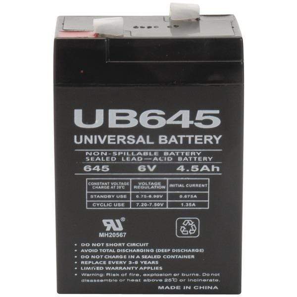 Sealed Lead Acid Batteries Sealed Lead Acid Battery (6V; 4.5Ah; UB645) Petra Industries