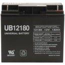 Sealed Lead Acid Battery (12V; 18Ah; UB12180)-Sealed Lead Acid Batteries-JadeMoghul Inc.