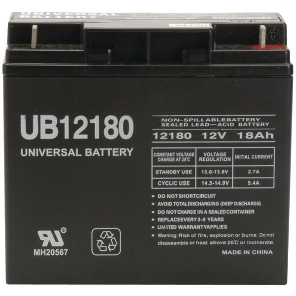Sealed Lead Acid Battery (12V; 18Ah; UB12180)-Sealed Lead Acid Batteries-JadeMoghul Inc.