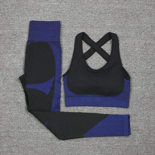 Seamless Women Yoga Sets Female Sport Gym Suits Wear Running Clothes Women Fitness Sport Gym Set Women Long Sleeve Yoga Clothing JadeMoghul Inc. 