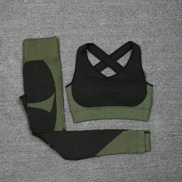 Seamless Women Yoga Sets Female Sport Gym Suits Wear Running Clothes Women Fitness Sport Gym Set Women Long Sleeve Yoga Clothing JadeMoghul Inc. 