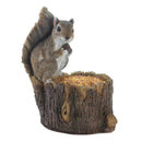 Seasonal Merchandise Decoration Ideas Squirrel Tree Trunk Bird Feeder Koehler