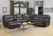 Sectionals Leather Sectional 251'' X 41'' X 40'' Modern Dark Brown Leather Sectional 3960 HomeRoots
