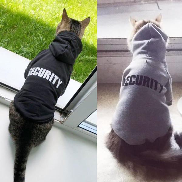 Security Cat Clothes Pet Cat Coats Jacket Hoodies For Cats Outfit Warm Pet Clothing Rabbit Animals Pet Costume for Dogs 20 JadeMoghul Inc. 