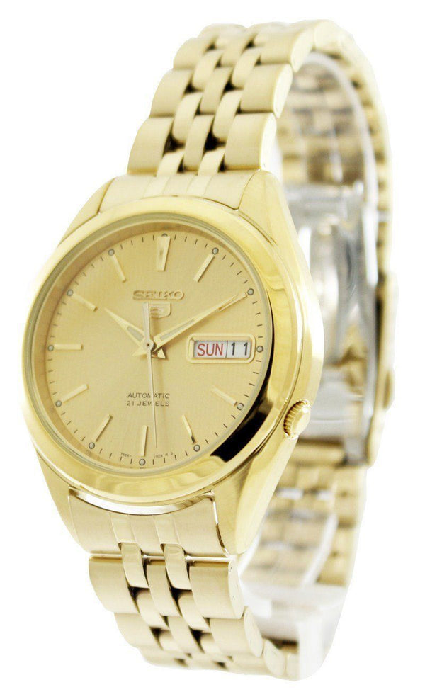 Seiko 5 Automatic 21 Jewels SNKL28 SNKL28K1 SNKL28K Men's Watch-Branded Watches-White-JadeMoghul Inc.